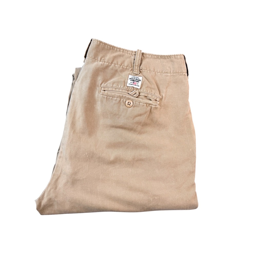 Polo Jeans Co Ralph Lauren Chino Pants Mens 36x30‎ Khaki Straight Cotton